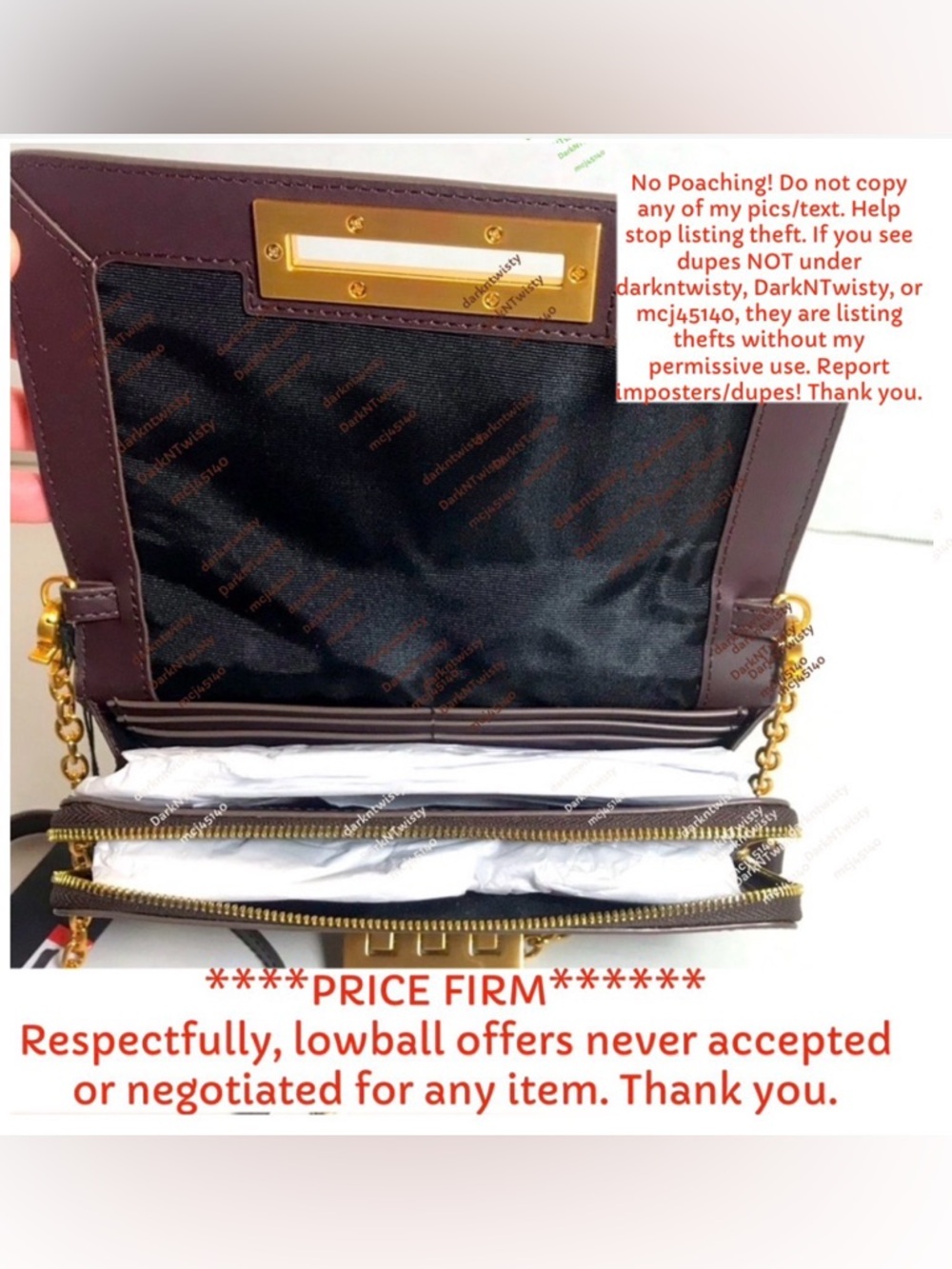 Zac Posen Eartha Wallet On A Chain Crossbody $295 Price Firm! - Picture 3 of 10